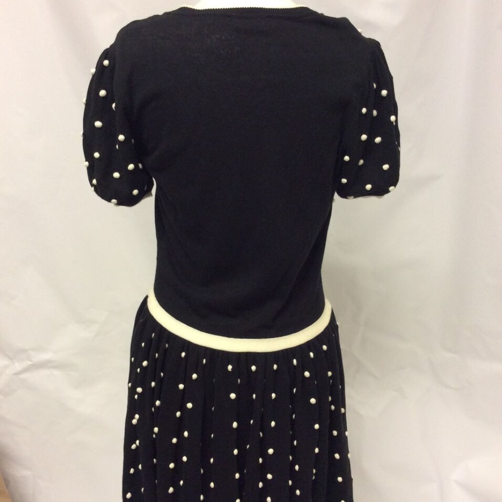 NEW B&W Red Valentino Polka Dot Dress - Picture 2 of 7